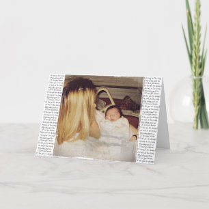 Tarjeta De Agradecimiento Mientras viva a mi bebé serás