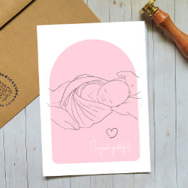 Tarjeta De Agradecimiento Milagro Bebé FIV Médico de Fertilidad Gracias Tarj