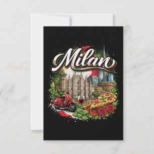Tarjeta De Agradecimiento Milán