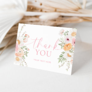 Tarjeta de agradecimiento Millie Floral Plegada