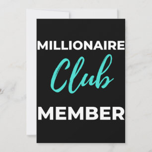 Tarjeta De Agradecimiento Millionaire Club Member