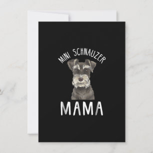 Tarjeta De Agradecimiento Mini Schnauzer Mom Shirt Mini Schnauzer Mama