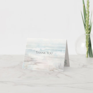 Tarjeta De Agradecimiento Minimal Coastal Thank You Card