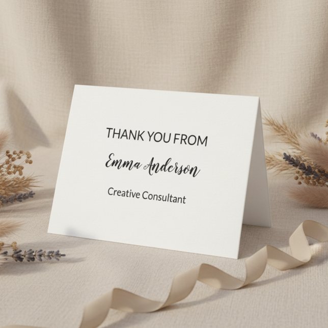 Tarjeta De Agradecimiento Minimal Elegant Professional  (Subido por el creador)