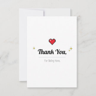 Tarjeta De Agradecimiento Minimal Thank You Card – Appreciation and Greeting