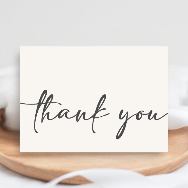 Tarjeta De Agradecimiento Minimalist Hello Baby Baby Shower (Hello Baby Baby Shower Thank you Card)