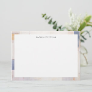 Tarjeta De Agradecimiento Minimalista abstracto pastel elegante