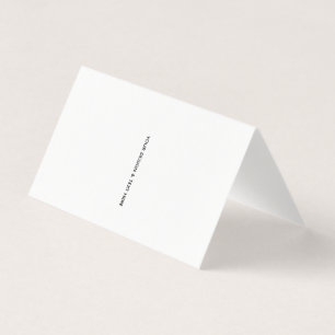 Tarjeta de agradecimiento minimalista blanca limpi