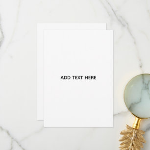 Tarjeta De Agradecimiento Minimalista Blanco Elegante para Cualquier Ocasión
