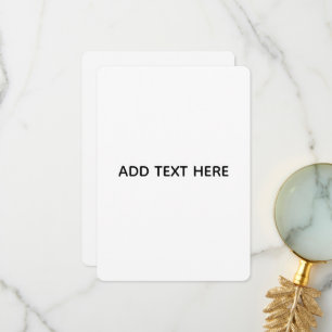 Tarjeta De Agradecimiento Minimalista Blanco Elegante para Cualquier Ocasión