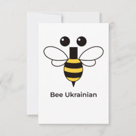 Tarjeta de agradecimiento minimalista de abeja ucr