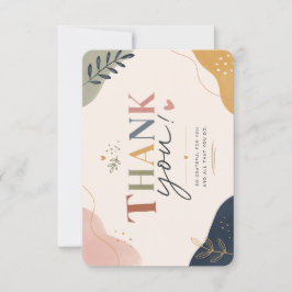 Tarjeta de agradecimiento minimalista elegante