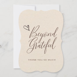 Tarjeta de agradecimiento minimalista elegante con