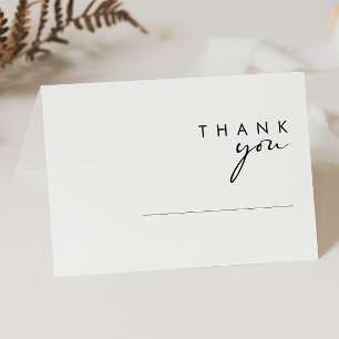 Tarjeta de agradecimiento Minimalista moderna