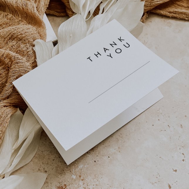 Tarjeta de agradecimiento Minimalista moderna (Subido por el creador)