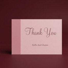 Tarjeta de agradecimiento minimalista moderna Blus