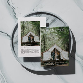 Tarjeta de agradecimiento minimalista moderna eleg