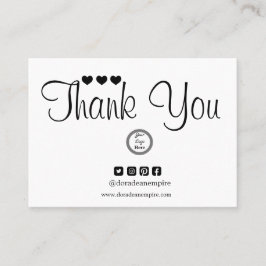  Tarjeta de agradecimiento Minimalista moderna par