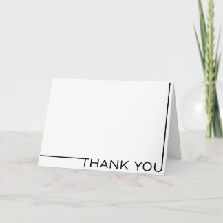 Tarjeta de agradecimiento Minimalista moderna (ple