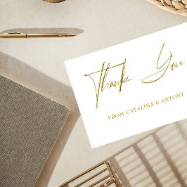 Tarjeta de agradecimiento Minimalista moderno con