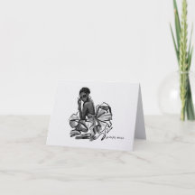 Tarjeta de agradecimiento minimalista / Mujeres ag