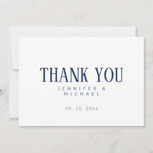 Tarjeta De Agradecimiento Minimalista Profesional Moderno Elegante