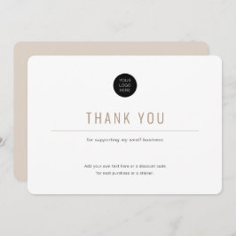 Tarjeta de agradecimiento minimalista-simple-comer