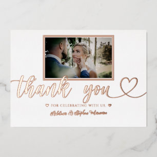 Tarjeta de agradecimiento Minimalista simple del R