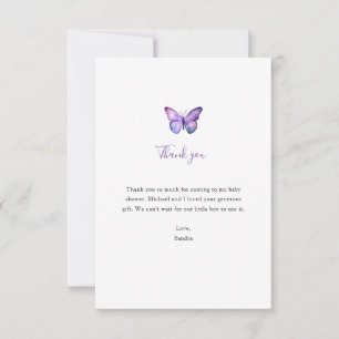 Tarjeta de agradecimiento minimalista simple para 