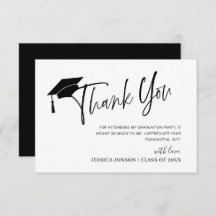 Tarjeta de agradecimiento Minimalista simple y mod