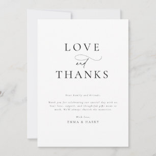 Tarjeta de agradecimiento Minimalista simple y mod