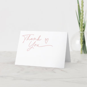 Tarjeta De Agradecimiento Minimalista un dulce Chica Baby Shower