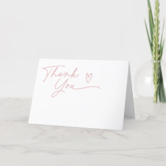 Tarjeta De Agradecimiento Minimalista un dulce Chica Baby Shower