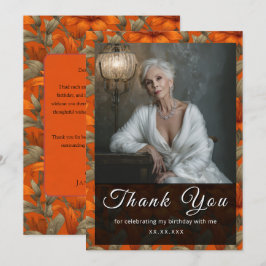 Tarjeta De Agradecimiento Minimalistic Custom Lilies Floral Romantic Party