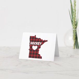 Tarjeta De Agradecimiento Minnesota Hockey Buffalo con relleno