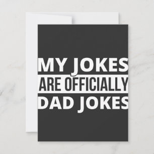 Tarjeta De Agradecimiento mis chistes son chistes de papá