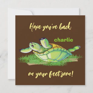 Tarjeta De Agradecimiento Mis mejores deseos - volver a los pies - Ponte bie