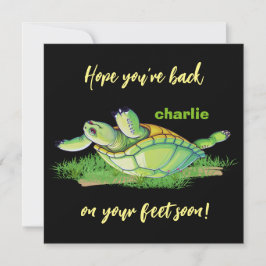 Tarjeta De Agradecimiento Mis mejores deseos - volver a los pies - Ponte bie