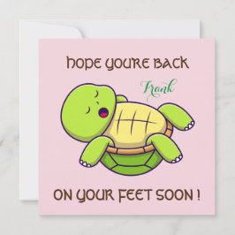 Tarjeta De Agradecimiento Mis mejores deseos - volver a los pies - Ponte bie