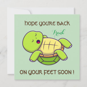 Tarjeta De Agradecimiento Mis mejores deseos - volver a los pies - Ponte bie