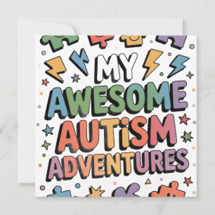 Tarjeta De Agradecimiento Mis Ventajas Increíbles de Autismo