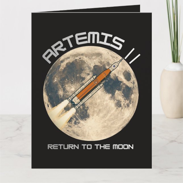 Tarjeta De Agradecimiento misión lunar Artemis (Anverso)