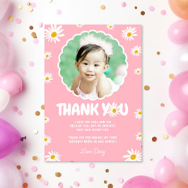 Tarjeta De Agradecimiento Miss Pequeña Rosa ONE: Maravillosa margarita