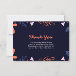 Tarjeta De Agradecimiento Miss To Mrs Bridal Shower