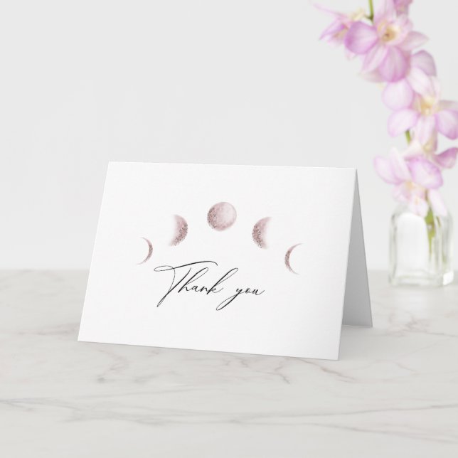 Tarjeta de agradecimiento mística Moon Rubor Pink  (Orquídea)