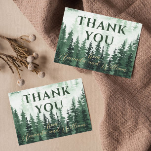 Tarjeta De Agradecimiento Misty Forest Baby Shower Gracias