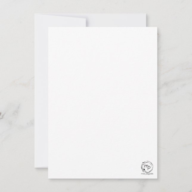 Tarjeta De Agradecimiento Mit jedem Schritt wächst der Weihnachtszauber (Reverso)