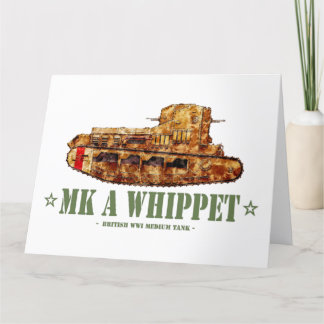 Tarjeta De Agradecimiento MK A Whippet World War One British Medium Tank WWI