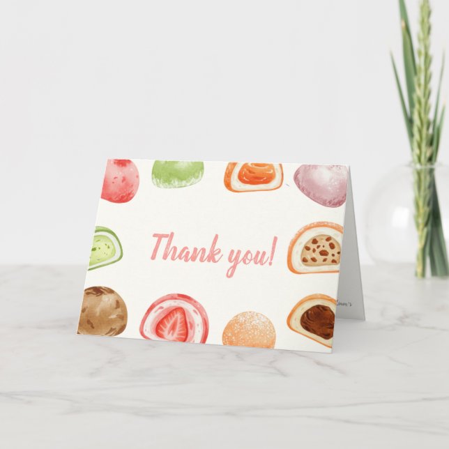 Tarjeta De Agradecimiento Mochi-sweet and full of love! (Anverso)