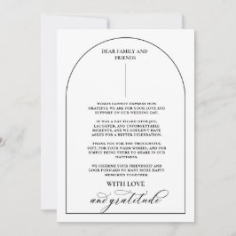 Tarjeta De Agradecimiento Moda Arco Moderno Elegante